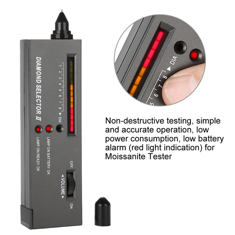 Jewelry Diamond Tester Set, Practical Diamond Selector II and Portable Moissanite Tester, Accurate Testing Tools