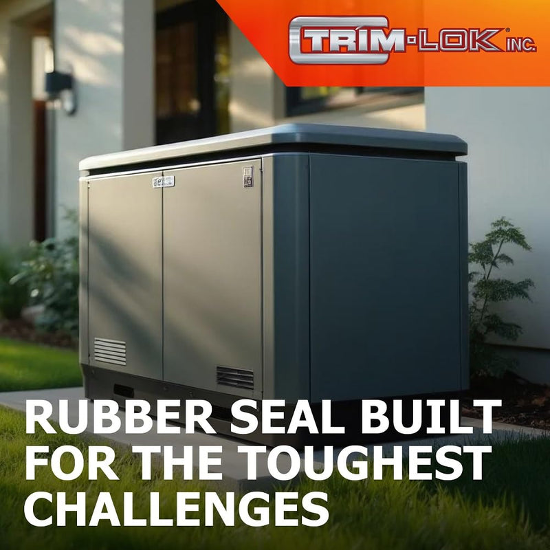 Trim-Lok X103HT-25 EPDM Closed Cell Sponge HT (General Acrylic) PSA Rubber Seal, Ribbed, 0.375" Height, 0.625" Width, Rectangle AX103HT-25