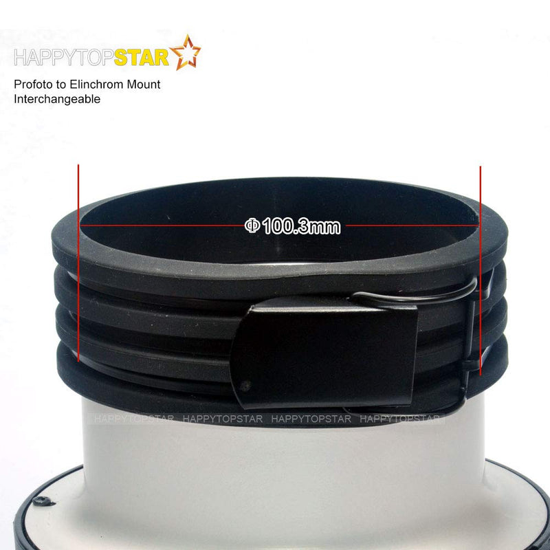 Profoto Profo Mount to Elinchrom Mounts Speedring Speeding Adapter Adaptor Converter for Studio Flash Strobe Light Beauty Dish