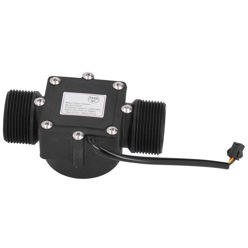 Industrial Flow Meter Pipe Water Flow Meter Meter YF-DN32 G1.25in Hall Sensor High Temperature and Pressure Resistance Industrial Pipe Flow Meter