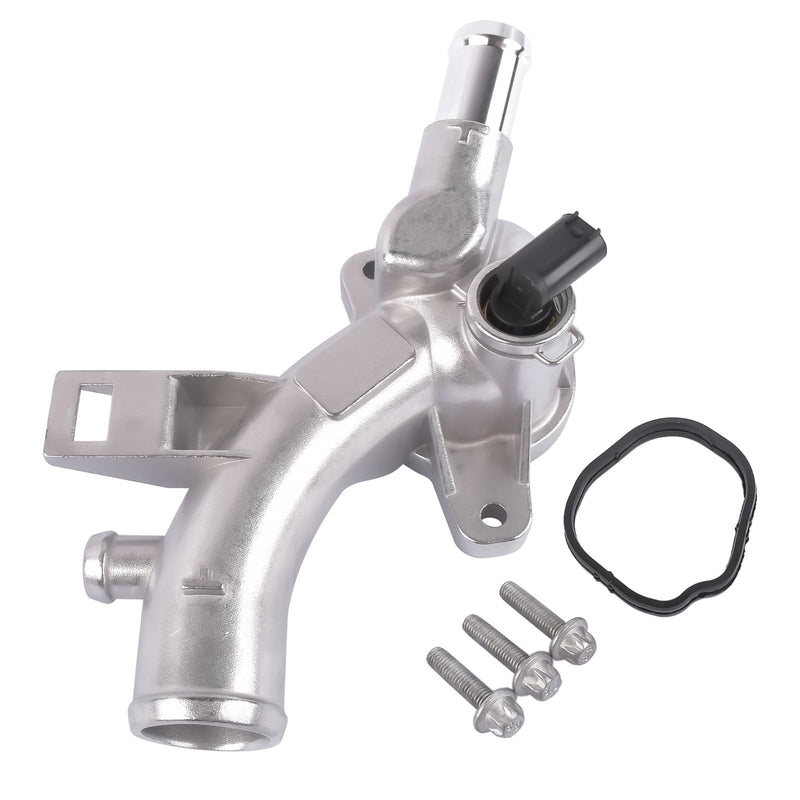 Coolant Flange with Sensor Water Pipe Compatible with Adam Corsa 25192985 | Compatible with Adam Corsa ED Astra J Meriva B 1338022