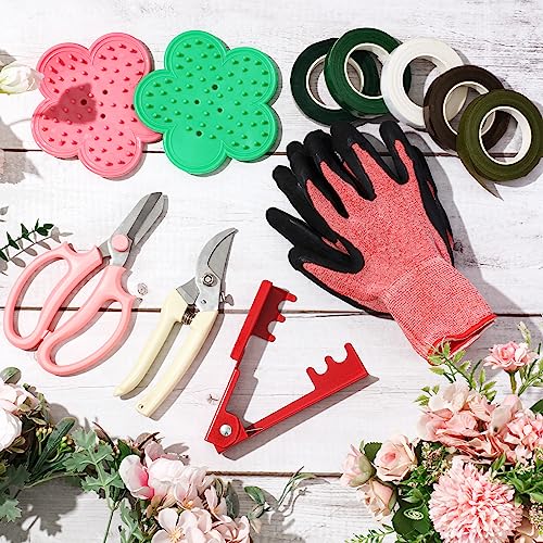 WILLBOND 121 Pcs Floral Arrangement Kit, Bouquet Accessories, Bright Color