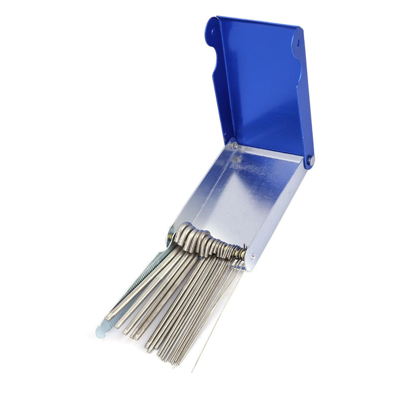 21 Piece MIG Torch Welding Nozzle Cleaning Kit Soldering Accessories with Nozzle Reamer and Cleaning Brush for Gas Welding - WH-YWBL