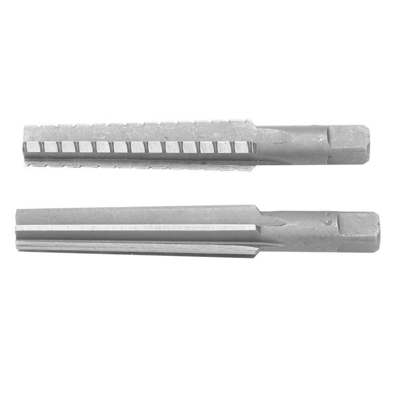 2 pieces MK2 reamer, cone reamer hand reamer, 1.5x12.5 cm HSS reamers coarse + fine Morse taper reamer milling cutter tool set reamer straight shank cone reamer