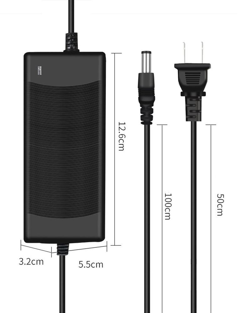 29.4V 2A Electric Scooter Charger(3 Plugs), Fast Universal Battery Replacement Charger for 25.2V Li-Batteries