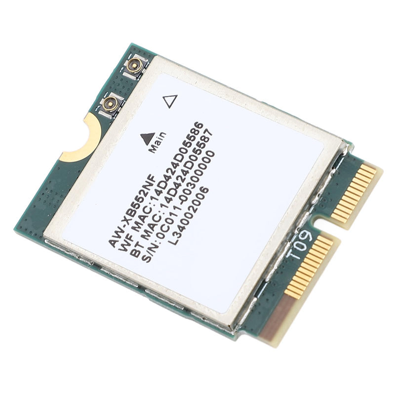 MT7902 Wi Fi 6E Network Card, M.2 2400Mbps 2.4GHz 5GHz 6GHz Tri Band Wi Fi Network Card with Bluetooth 5.2 Network Adapter for 10 11 for Linux