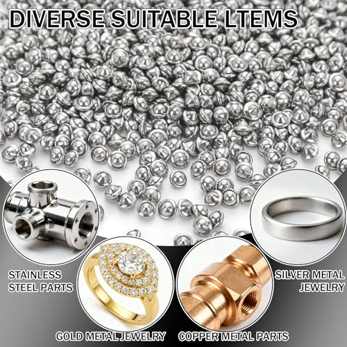 2 Lb 1/8" 304 Stainless Steel Tumbling Media Ballcone Shot Jewelry Tumbler Finishing, Anti-Rust, Jewelry Making, Polishing, Metal Finishing in Rotary and Vibratory Tumblers