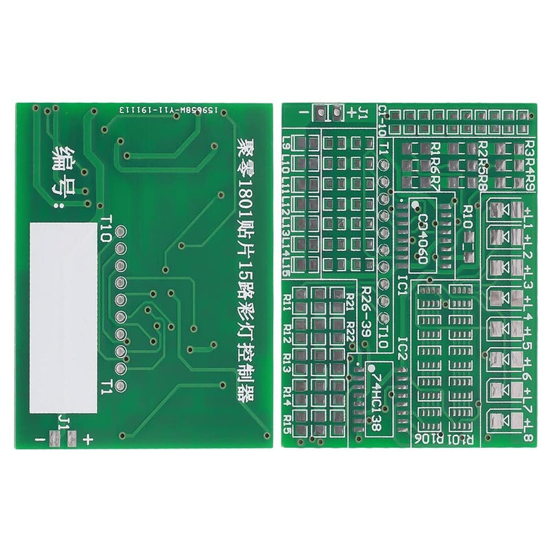 RGB LED flashing controller DIY kit, DC 4V-6V SMD soldering practice board, SMD component welding practice electronics suite for practicing soldering