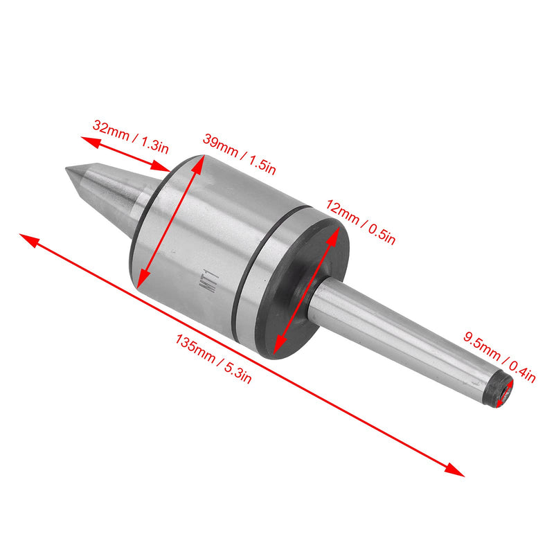 MK1 Live Turning Center, 0.01mm High Accuracy 60° Revolving Center Point for Lathe Rotary Live Center Accessories for Woodworking Machinery Revolving Center Points