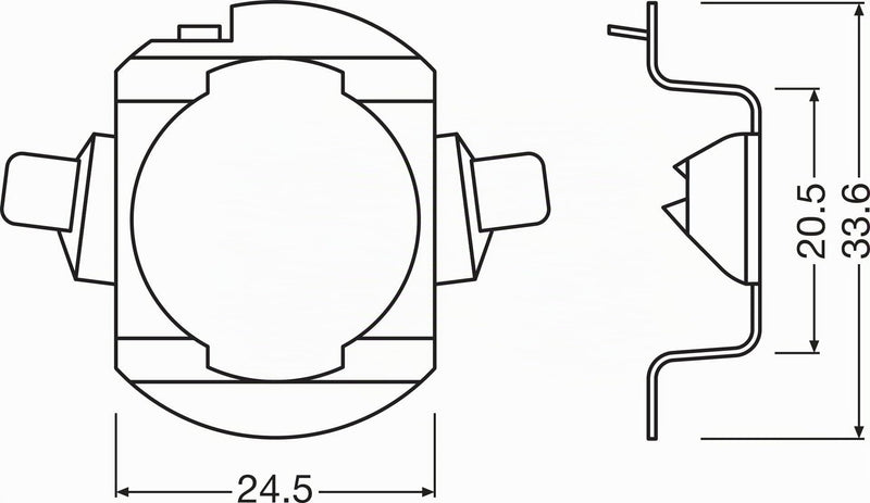 OSRAM LEDriving Adaptor for Night Breaker H7 LED; 64210DA06; Lamp Holder