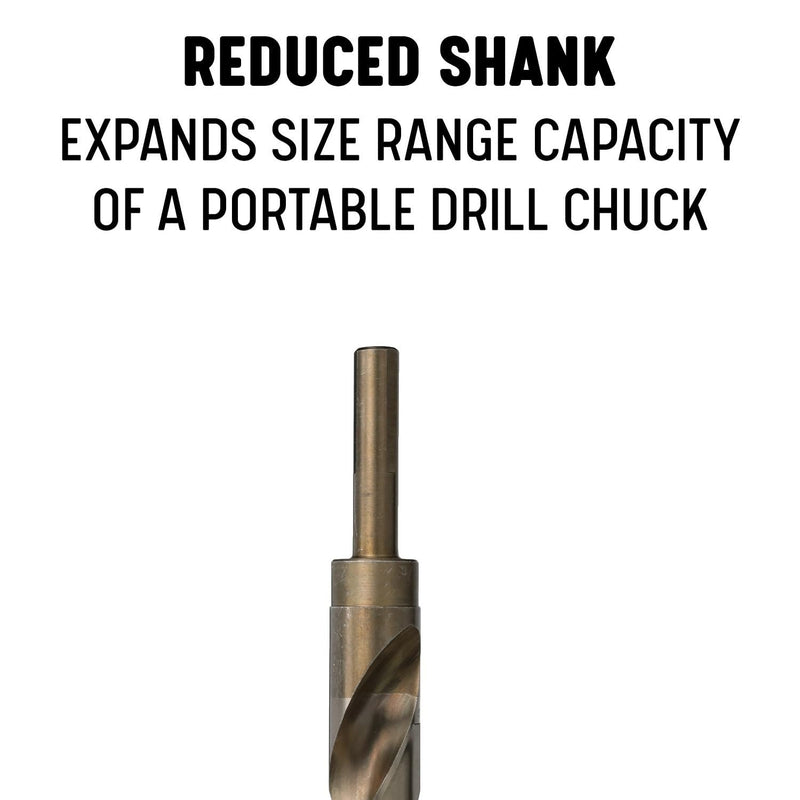 Drill America-DWDCO13/16 13/16" Reduced Shank Cobalt Drill Bit with 1/2" Shank, DWDCO Series 13/16"