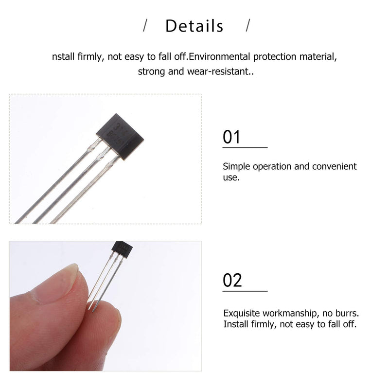 VILLCASE Hall Sensor 25pcs/lot A3144 3144E OH3144E Hall Sensor Switch TO-92UA 3 Pin SIP