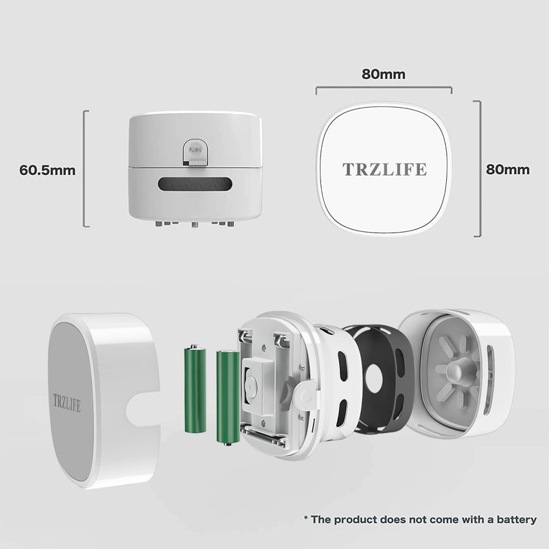 TRZLIFE Desk Vacuum, Upgraded Version of Mini Desk Vacuum Cleaner More Durable Desk Accessory Sucks Tiny Items and Crumbs on Desktop Drawer Countertop Ideal Tech White Elephant Gift Pink