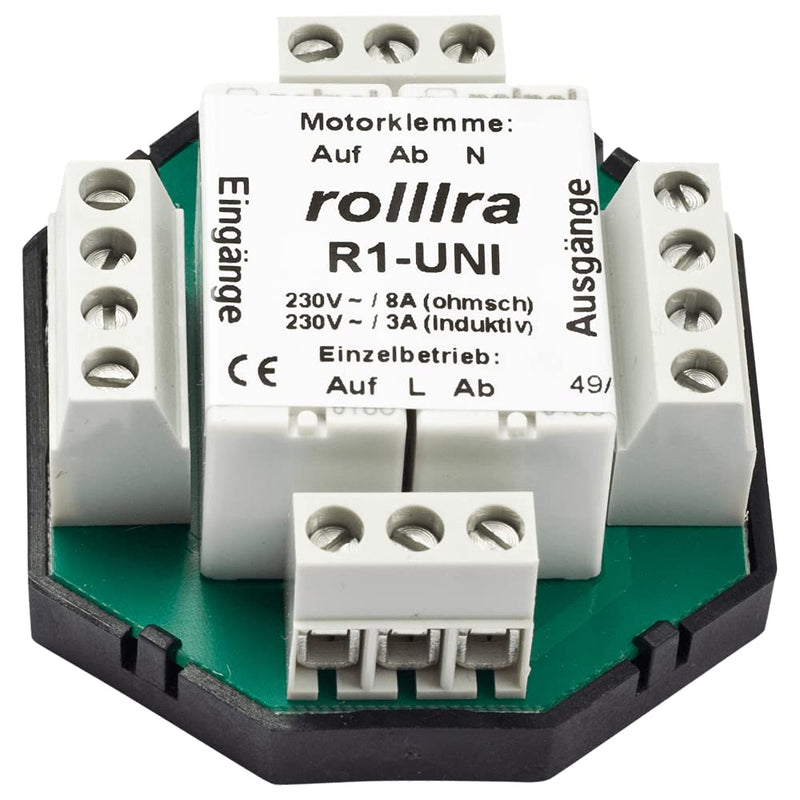 Isolation relay R1-UNI (2 motors) for roller shutter motor, blind motor, individual control/central control/group control [862]