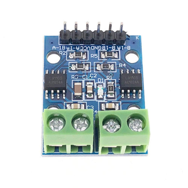 5pcs L9110S DC Stepper Motor Driver Controller Board 2.5-12V H-bridge for Arduino with Dupont Cable Male to Female 30 Pin, 28AWG Wire