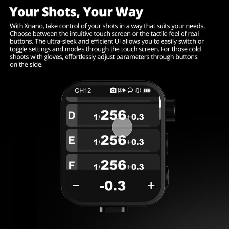 Godox X3N X3 N X3-N Trigger, Godox Flash Trigger, Touch Screen TTL Wireless Flash Trigger, with TCM Conversion, Built-in 3.7V 850mAh Li-Ion Battery, Approx 7 Days Standby for Nikon Cameras (X3-N)