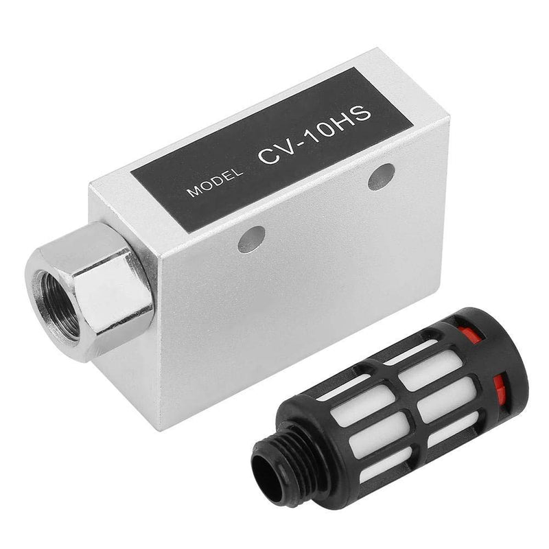 Vacuum Generator CV-10HS with Silencer Aluminum Alloy 1.0 mm Nozzle Pneumatic Ejector for Industrial Vacuum Generation