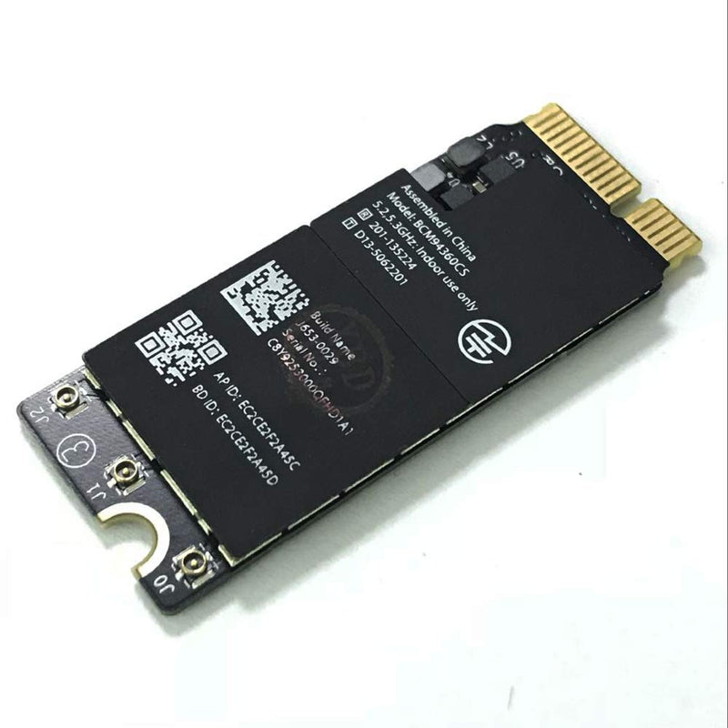 Willhom Airport Wireless Network Card WiFi and Bluetooth 4.0 BCM94360CS BCM94360CSAX Replacement for MacBook Pro 13" and 15" Retina (Late 2013-Mid 2014) A1502 A1398, Mac Mini A1347 (Late 2014)