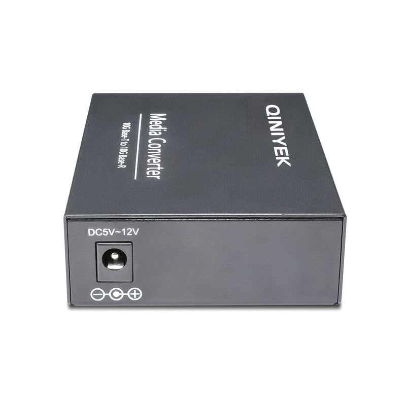10G Ethernet Media Converter, 1x 100M/1G/2.5G/5G/10GBase-T RJ45 to 1x 10GBase-X SFP+ Slot, Supports 10G SR/LR/10G-T Module,10G Fiber Ethernet to Copper UTP Media Converter RJ45 to SFP+