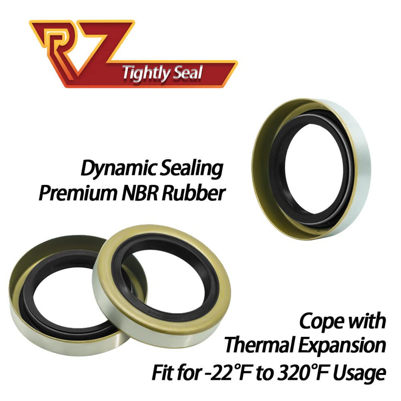RV MURTS 4 Double Lip Grease Seals ID 1.719" x OD 2.565" for 3500lb #84 Trailer Axle Replacement, 171255TB, 010-019-00 Dexter, 473336, Spindles Hub Wheel, Electric Brake Assemblies for Boat Trailers. Grease Seal