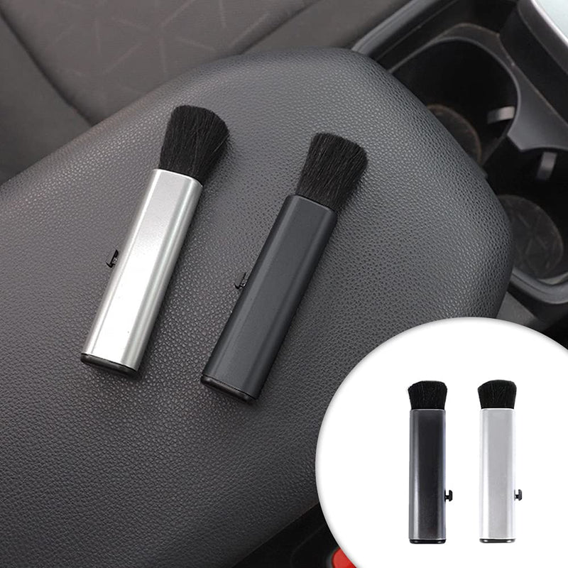 2 Pcs Retractable Keyboard Cleaning Brush Computer Cleaning Tool Dust Cleaning Removal Brush for Computer Keyboard Desktop Table