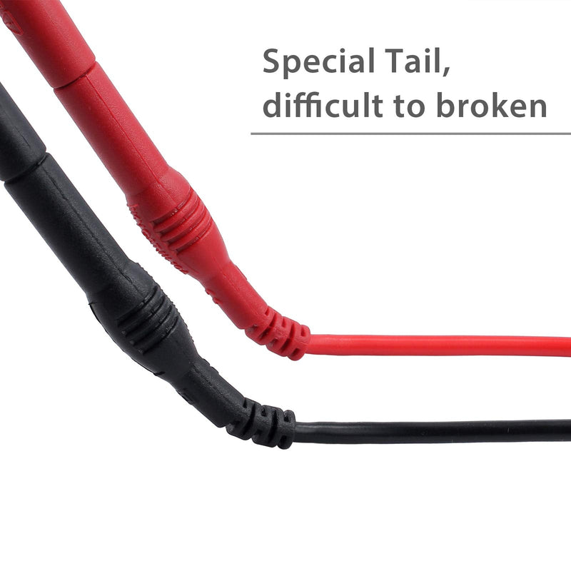 Justech 8 Multimeter Test Leads Professional Electronic Test Test Leads Accessories Luggage Banana Plug Extensions Mini Hook Alligator Crocodile Clip for School University Laboratory Factory etc.
