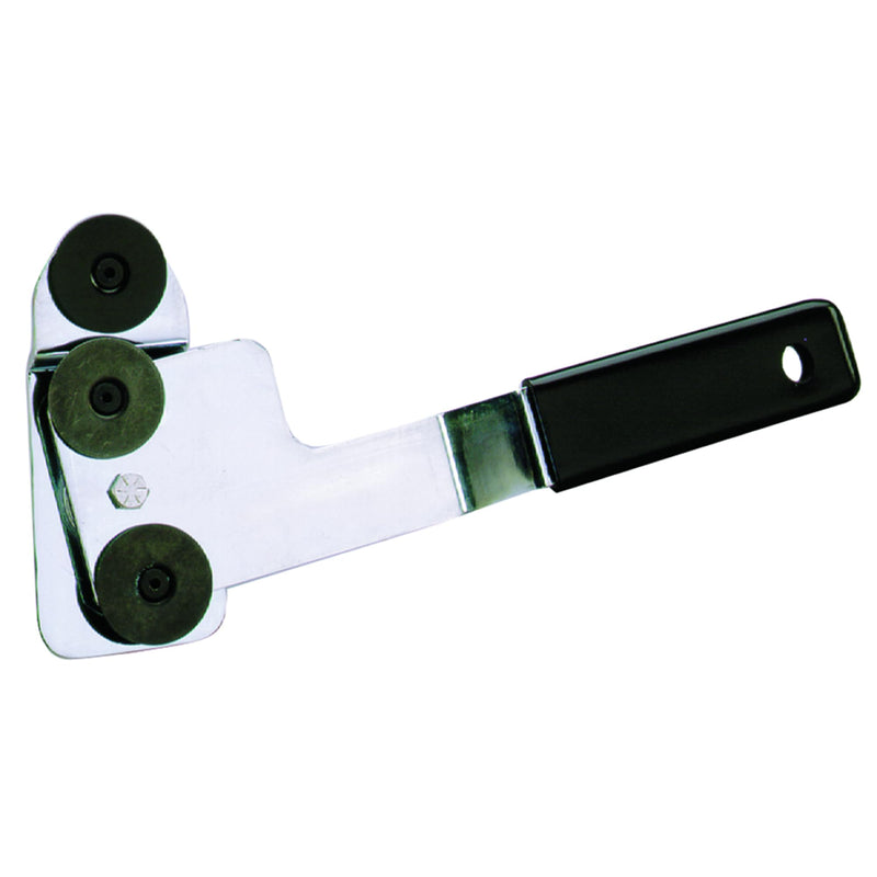 Malco DS3 Locking Duct Stretcher | Heavy-Duty Steel Frame | Offset Handle to Protect Knuckles | Professional HVAC Tool for Drive Cleat Installation | Replaceable Wheels
