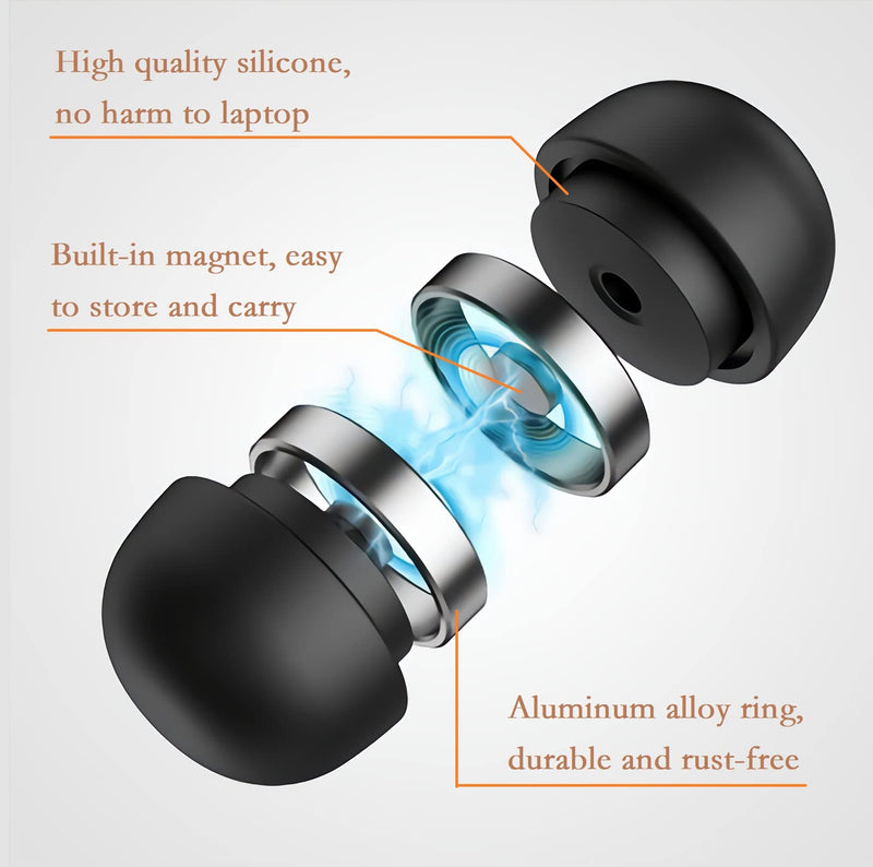 Laptop Cooling Pad,Portable Magnetic Laptop Cooling Stand Laptop Computer Small Invisible Cooler Ball Dark black