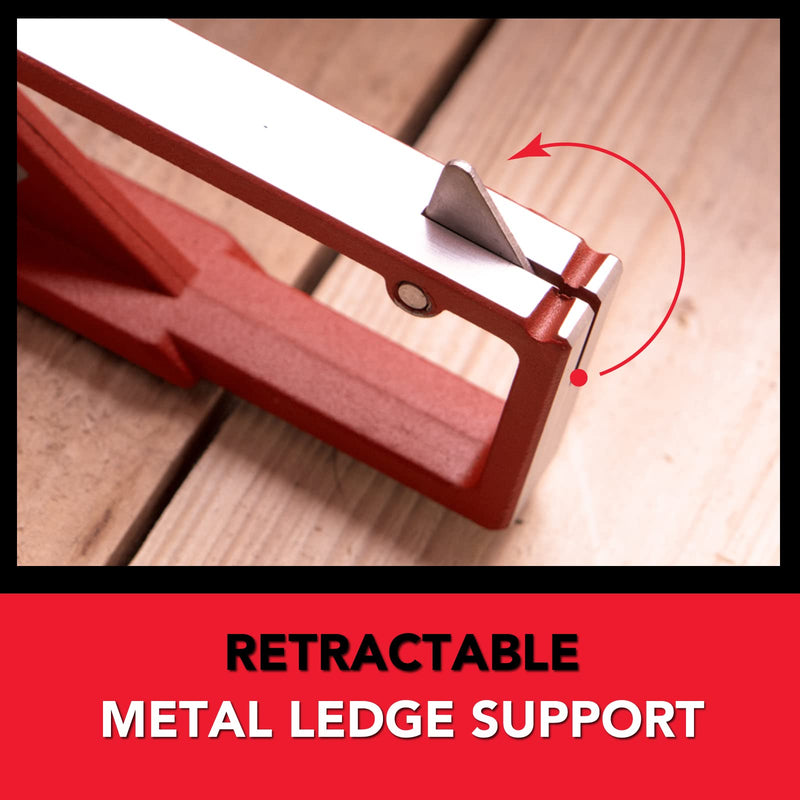Kapro - 353 Professional Ledge-It Try & Mitre Square - For Leveling and Measuring - Features Stainless Steel Blade, Retractable Ledge, and Etched Ruler Markings - 8 Inch Adjustable Try&Mitre 8"