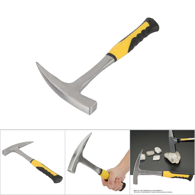 Chisel, Geological Hammer, Stone Hammer, Geologist Hammer, Hammer for Breaking Bricks, Geology Hammer, Double Head Duckbill Hammer for Geological Investigations with Flat Mouth (S) S