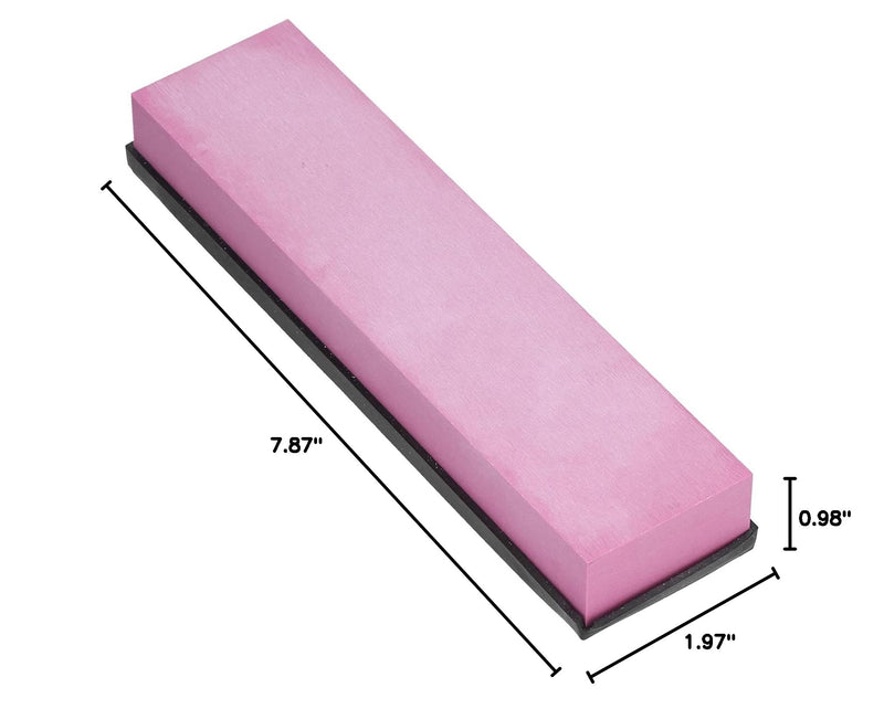 Knife Sharpening Stone 3000 Grit Sharpener Whetstone Set Ruby Fine Grinding Kitchen Tool Rectangle Sanding Stone Block for Kitchen/Hunting/Pocket Knives or Blade 200 * 50 * 25mm ﻿
