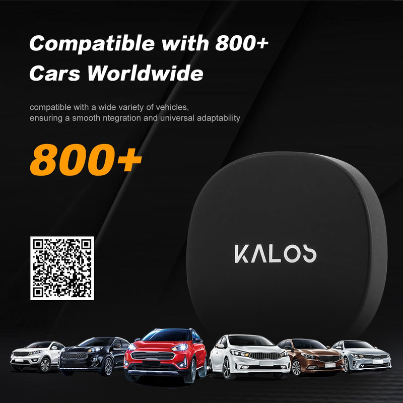 KALOS Android Auto Wireless Adapter,Convert Factory Wired Android Auto to Wireless, Mini Android Auto Dongle, Instant Connection,Plug & Play, Auto-Connect,Compatible with Android 11+ & Cars from 2015