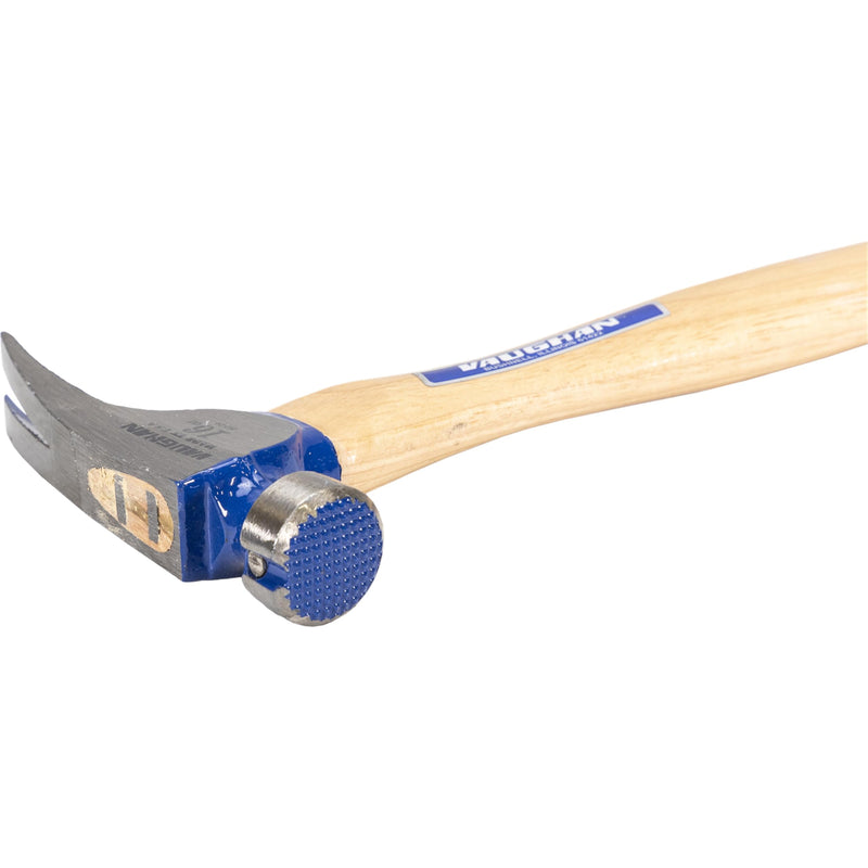 VAUGHAN CF4 California Framer Hammer, 16 oz Milled, Nail Starter, Assembled in USA, VN11800 Straight