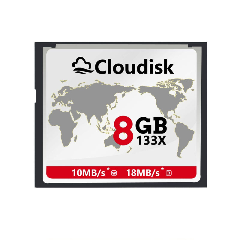 Pack of 2 Compact Flash Card 8GB 133X CF 2.0 Card Performance for DSLR Camera, Vintage Digital Camera and Industry Equipment(8GB)