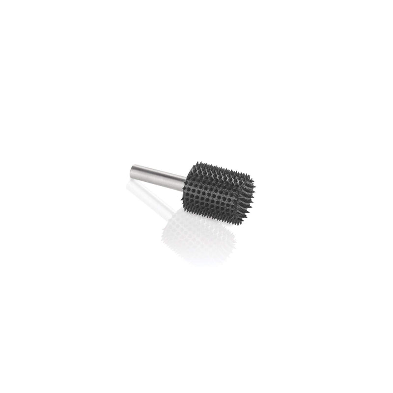 Kutzall Extreme Cylinder Rotary Burr, 1⁄4" Shaft, Very Coarse - Wood Carving Bit for Bosch, DeWalt, Milwaukee. Abrasive Tungsten Carbide, 3⁄4" (19mm) Dia. X 1" (25.4mm) Length, CX-34C ‎Extreme - Very Coarse ‎Head Diameter: 3⁄4", Head Length: 1"