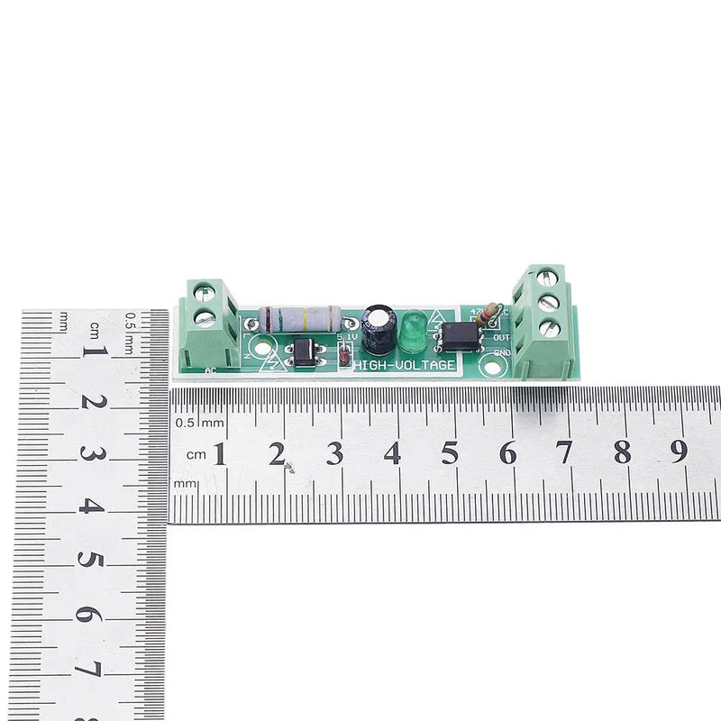 Fasizi 2PCS AC 220V Microcontroller TTL Level Optocoupler Isolation Module SCM Test Board for PLC 1 Channel