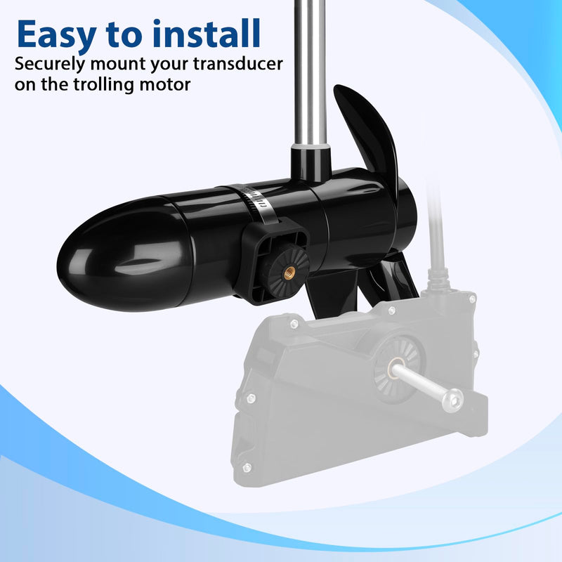 0 Degree Mount Trolling Motor Transducer Mount for Livescope Plus LVS34,for trolling motor diameters of 2"-4.5"