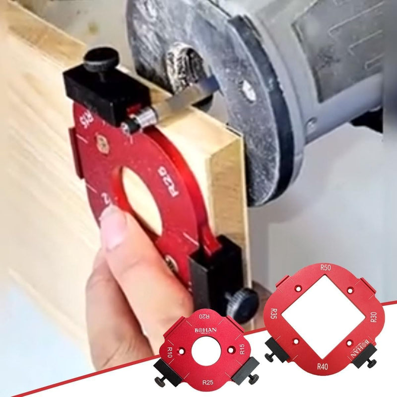 2 Pieces Router Jig Radius Template, Milling Templates for Router for Woodworking R10 R15 R20 R25 R30 R35 R40 R50 Radius Routing Templates - Precise Woodworking for Professionals