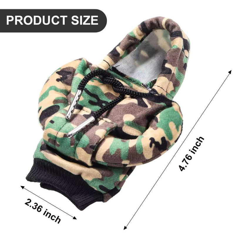 Gear Shift Hoodie, Universal Hoodie Car Gear Shift Cover, Funny Shifter Hoodie, 4.76 Inch Car Shifter Stick Protector Decoration(Camouflage) Camouflage