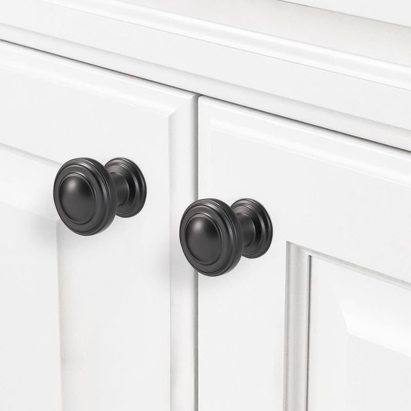 10 Pack Matte Black Kitchen Cabinet Knobs Black Drawer Knobs Kitchen Cabinet Hardware Zinc Alloy Handles Drawer Knobs Dresser Handles Knob 10