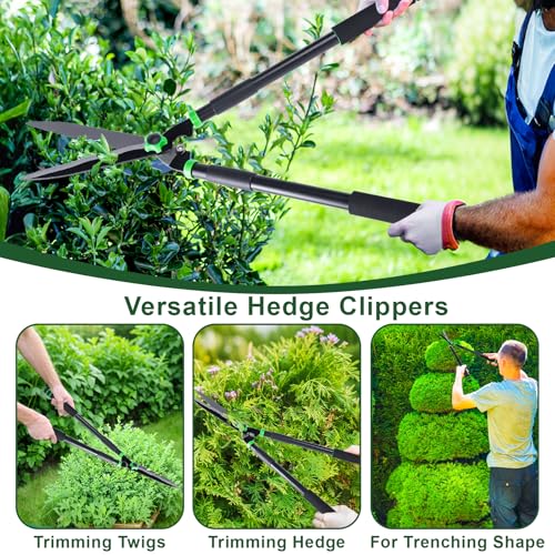 29.5" Hedge Shears,Professional Pruning Shears For Gardening,Sharp Hedge Clippers Handheld With Comfort Grip Handles,Carbon Steel Garden Clippers Handheld for Precise Trimming Gardening Tools 29.99"