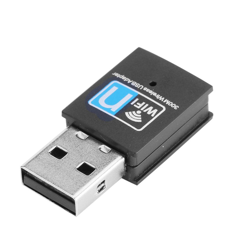 Heayzoki USB Adapter,300M Mini USB 2.0 Adapter Dongle Network Card Receiver for Desktop Laptop,High Speed Data Transfers,for 2000/XP/Vista/7/8/10, Linux,etc