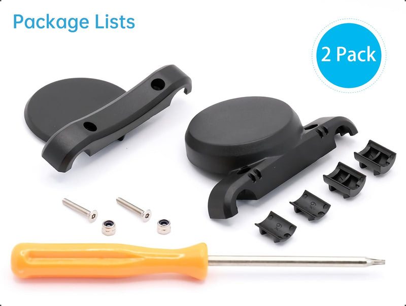 Bike Hidden Mount for Airtag Under The Seat, Bike GPS Tracker Anti-Theft Protection. Waterproof Bicycle Saddle Holder for Most Bikes Seat Rails, and Two Install Adapters Included - 2 Pack B-Seat Rails [2 Pack]