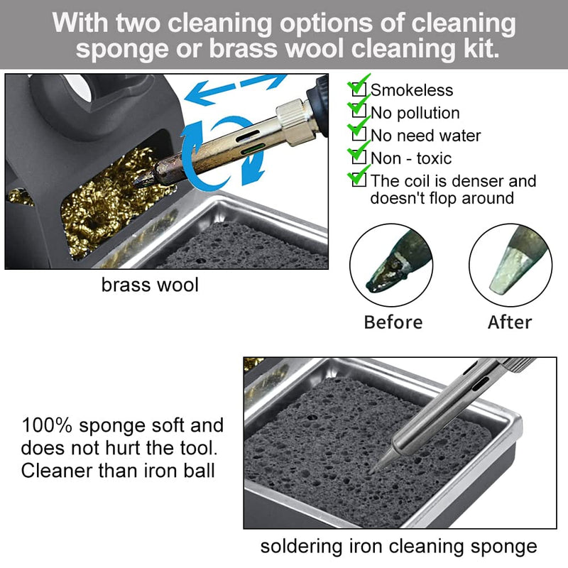 AFASOES Soldering Iron Stand Soldering Station T12 with Sponge Soldering Iron Holder Universal Soldering Iron Support Soldering Iron Stand for Storage Soldering Tips Cleaning Ball Soldering Station for Soldering Irons