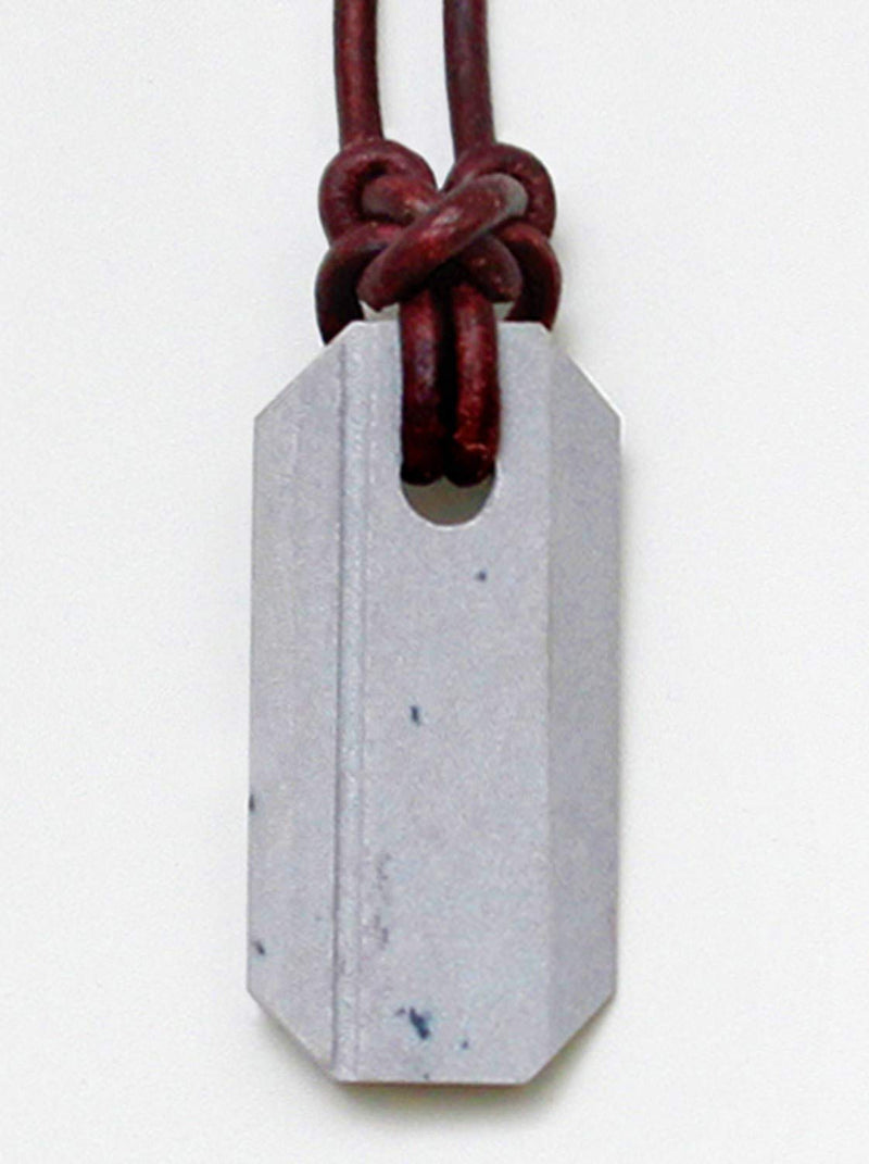 Wazoo Viking Whetstone Pendant Knife Sharpener Necklace, Arkansas Novaculite on Leather Cord, Norse-Inspired Knotwork, Made in USA, Pocket Knife-Sharpener Tool, Plain Uncommon