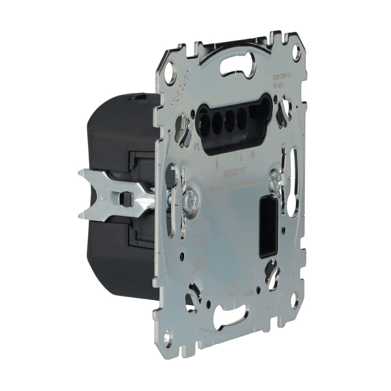 Schneider Electric Merten MEG5161-0000 flush-mounted relay switching insert 1-gang for ohmic, inductive and capacitive loads such as incandescent lamps, energy-saving lamps 1-gang