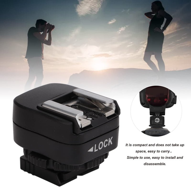 Hot Shoe Adapter, with Extra PC Sync Connection Port, Hotshoe Adapter, for A73 A9 Series Camera to for Flash