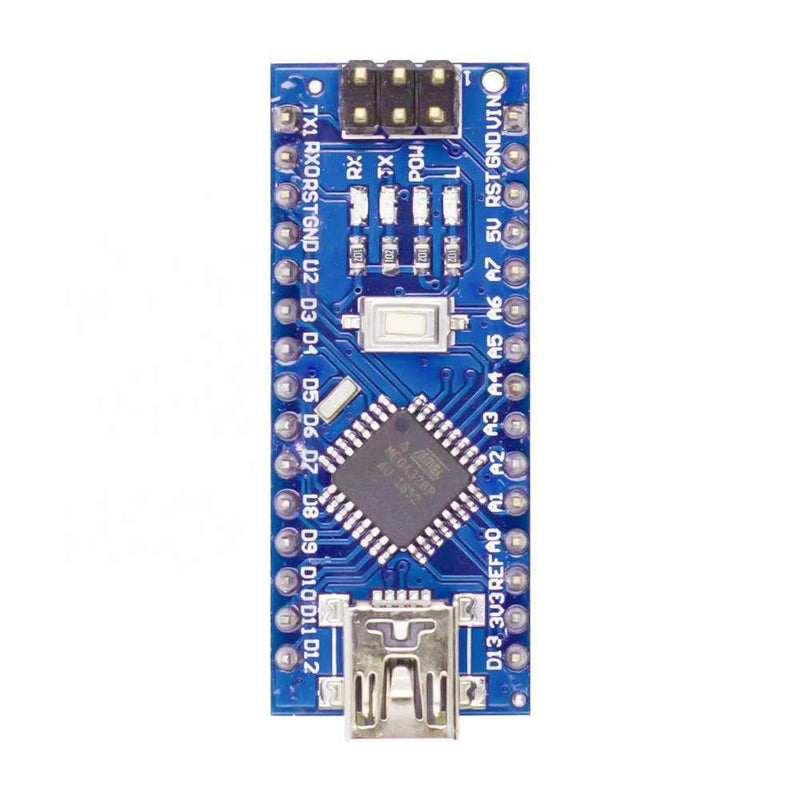 FainWan 3pcs Mini Nano V3.0, Nano Board ATmega328P CH340 5V 16MHZ Micro-Controller Board Compatible with Ar-duino IDE Mega2560 Rasp-Berry Pi (Nano x 3 with USB Cable)