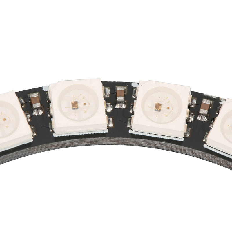 Fafeicy 2pcs 24-Bit WS2812 5050 RGB LED Ring Lamp Light with Integrated Drivers 5VDC, 7cm Inner Diameter, 8.5cm Outer Diameter (2)