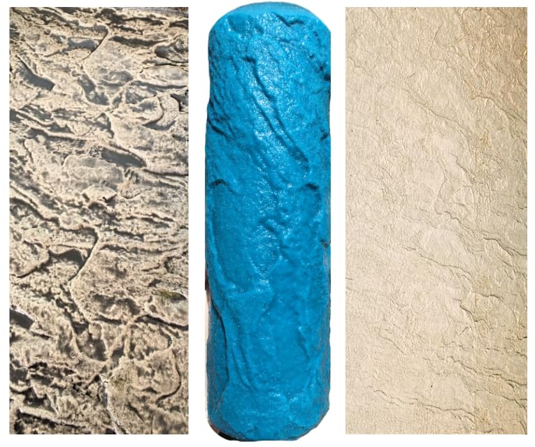 The Original Weathered Flagstone, Concrete Roller Stamp, Stone Texture Roller, Concrete Roller Stamp, and Masonry Form, for decorative concrete patios, driveways, walkways, water features, etc. by SBC WeatheredFlagstone